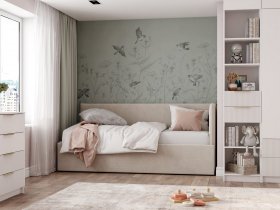 Диван-кровать Бенто (крем) в Барабинске - barabinsk.mebel-nsk.ru | фото