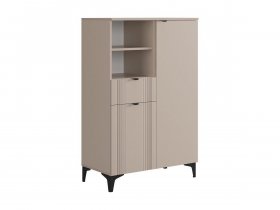 Комод 2 Рич (кашемир/фрапучино матовый/черный) в Барабинске - barabinsk.mebel-nsk.ru | фото