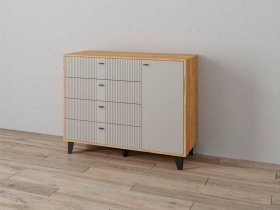 Комод «Катрин-13» (дуб крафт золотой/сантьяго софт) в Барабинске - barabinsk.mebel-nsk.ru | фото