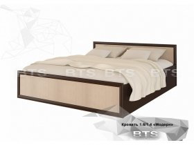 Кровать двуспальная 1,4м Модерн (BTS) в Барабинске - barabinsk.mebel-nsk.ru | фото