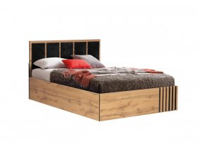 Кровать двуспальная с подъем. мех. 1,6 м Либерти 51.20 в Барабинске - barabinsk.mebel-nsk.ru | фото
