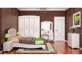 Модульная спальня Каролина в Барабинске - barabinsk.mebel-nsk.ru | фото