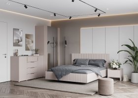 Модульная спальня «Тефия» (тефия/софт сантьяго) в Барабинске - barabinsk.mebel-nsk.ru | фото